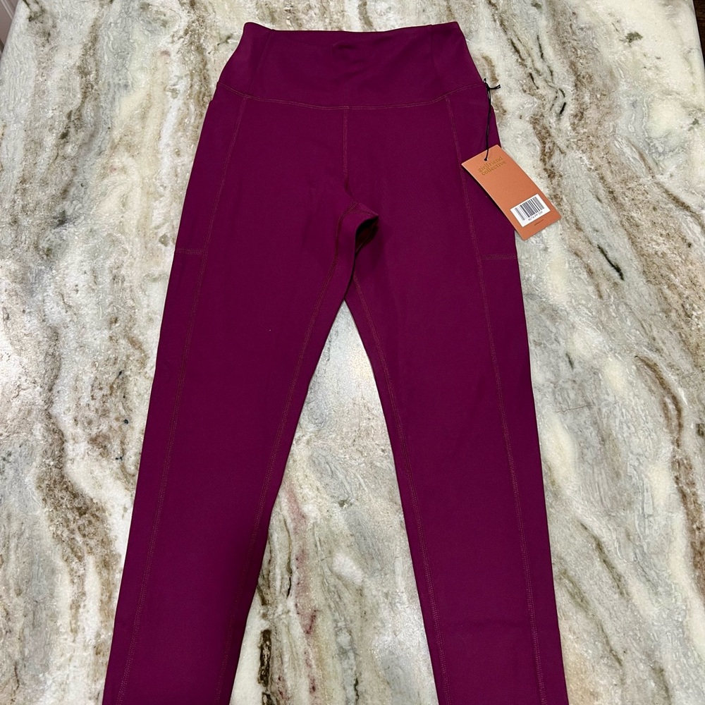 Girlfriend collective Purple High-Waisted Leggings
